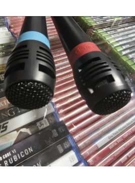2x przewodowe mikrofony Singstar PS2, PS3