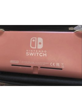Konsola switch light różowa czerwona + zasilacz