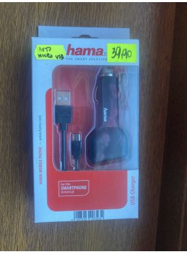 Ładowarka samochodowa + kabel na micro usb